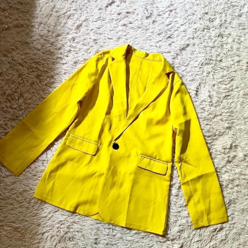 Bright Bold Rainbow Wardrobe Eclectic Dopamine Kidcore Eclectic Blazer‎ Womens S